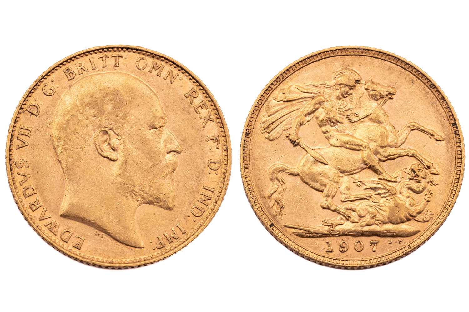 Lot 163 - An Edward VII sovereign, dated 1907.