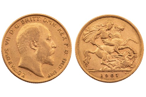 Lot 171 - An Edward VII half sovereign, dated 1907.