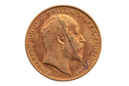 Lot 161 - An Edward VII half sovereign, dated 1908.