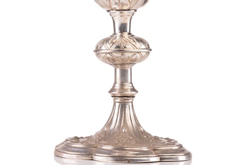 Lot 434 - A late 19th century French Communion Chalice,...