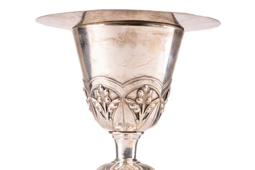 Lot 434 - A late 19th century French Communion Chalice,...