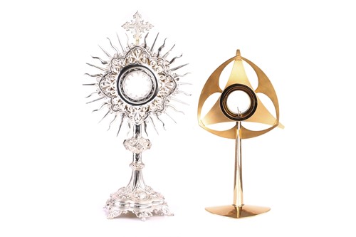 Lot 465 - A white metal Solar Monstrance, 20th century,...