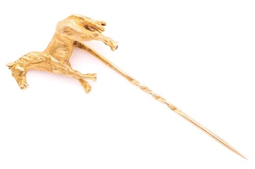 Lot 376 - Georg Jensen - a novelty horse stick pin in...