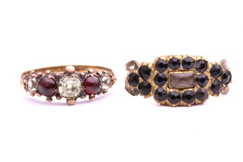 Lot 18 - An early 19th century mourning ring and a 19th...