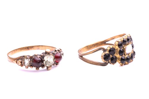 Lot 18 - An early 19th century mourning ring and a 19th...