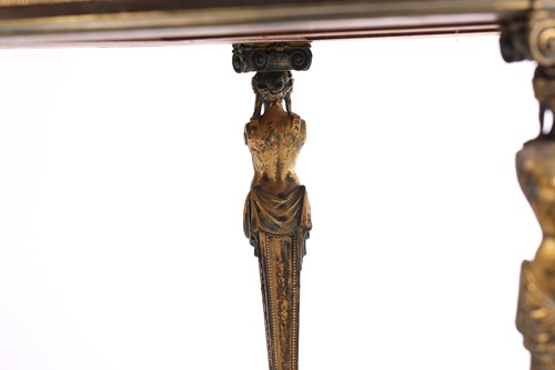 Lot 102 - A fine Louis XVI style marble top mahogany...