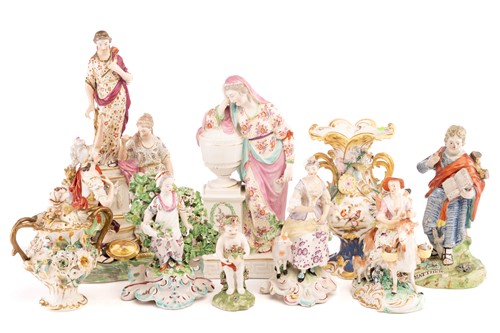 Lot 147 - A Derby porcelain figure group of Jason and...