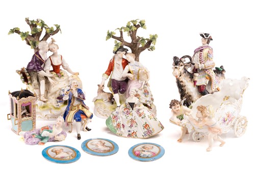 Lot 142 - A Sitzendorf porcelain figure of 'Count...