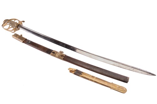 Lot 132 - A William IV officer's infantry sword with...