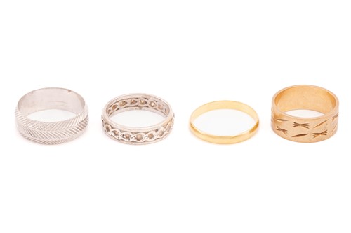 Lot 160 - A collection of nine rings; to include a...