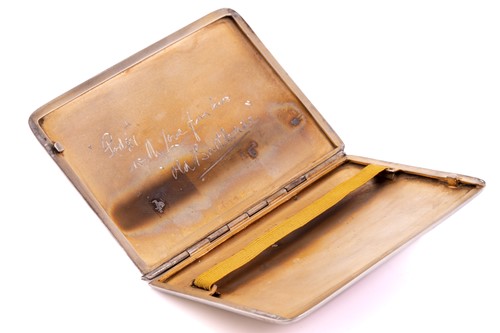 Lot 460 - A silver and enamel card case, by Charles S...