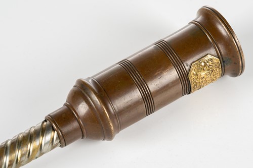 Lot 193 - A Thomason type barrel corkscrew, the barrel...