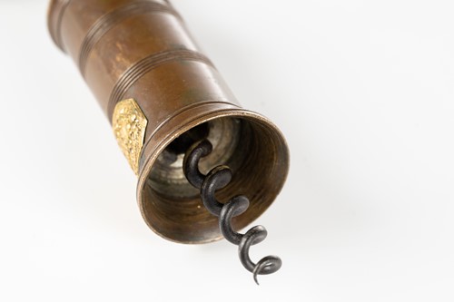 Lot 193 - A Thomason type barrel corkscrew, the barrel...