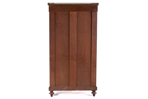 Lot 105 - A French Directoir style marble topped...