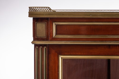 Lot 105 - A French Directoir style marble topped...