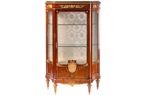 Lot 124 - A French Louis XVI style mahogany single door...