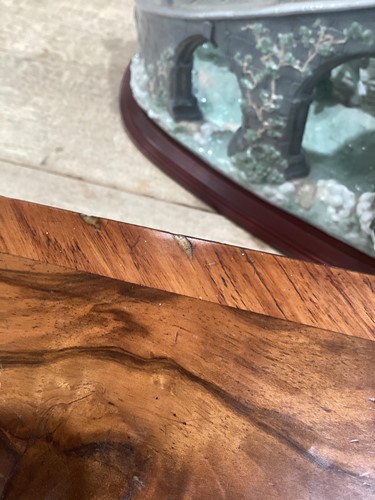 Lot 119 - A Victorian figured walnut credenza with a...
