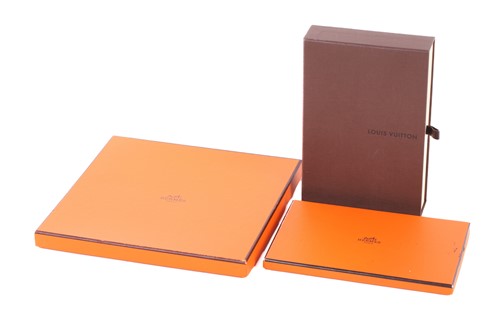 Lot 367 - Two Hermes silk scarves; Les Amoreux de Paris...