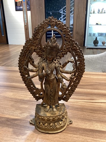 Lot 88 - A Nepalese bronze figure of Bodhisattva...