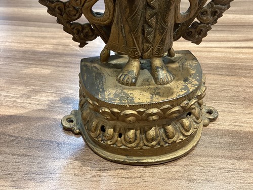 Lot 88 - A Nepalese bronze figure of Bodhisattva...