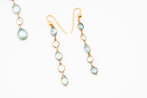 Lot 165 - A suite of rock crystal and zircon jewellery,...
