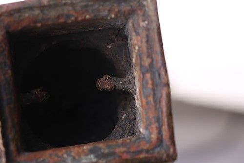 Lot 101 - A bronze stupa, possibly of Svayambhunath,...