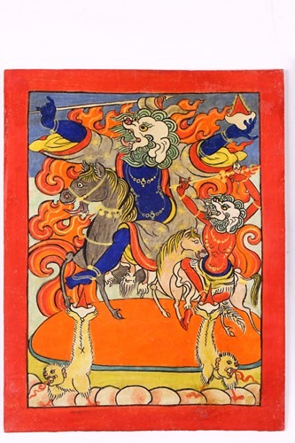 Lot 85 - A set of nine Tibetan tsakalis, initiation...