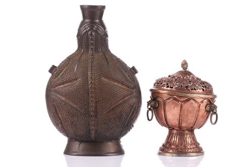 Lot 82 - A Chinese domestic incense burner, late Qing,...