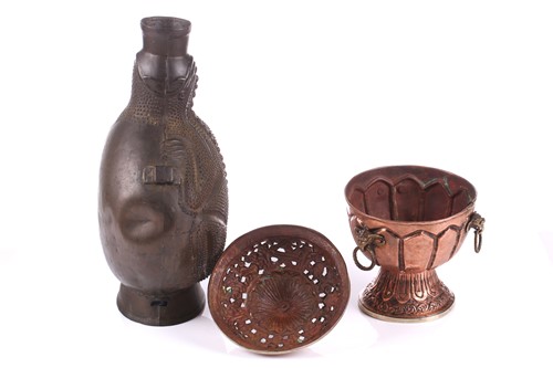 Lot 82 - A Chinese domestic incense burner, late Qing,...