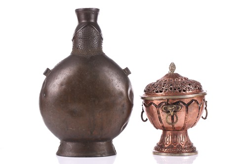 Lot 82 - A Chinese domestic incense burner, late Qing,...