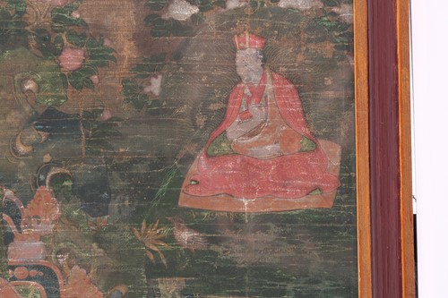 Lot 97 - A Tibetan thangka, 18th century, Thub-Chen the...