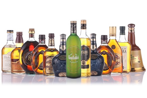 Lot 53 - An assortment of single malt and blended...