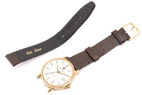 Lot 442 - A Roamer 9ct gold automatic wristwatch, the...