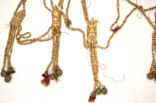 Lot 89 - A Tibetan carved bone necromancer's apron,...