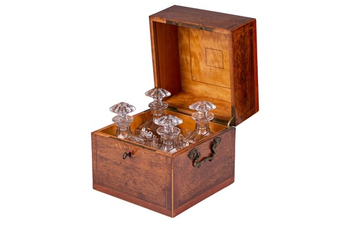 Lot 167 - A Victorian marquetry inlaid rosewood liqueur...