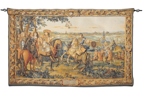 Lot 186 - A large Flanders Tapestries Louis XIV style...