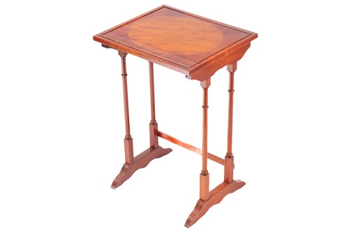 Lot 111 - A George III style mahogany quartteto of...
