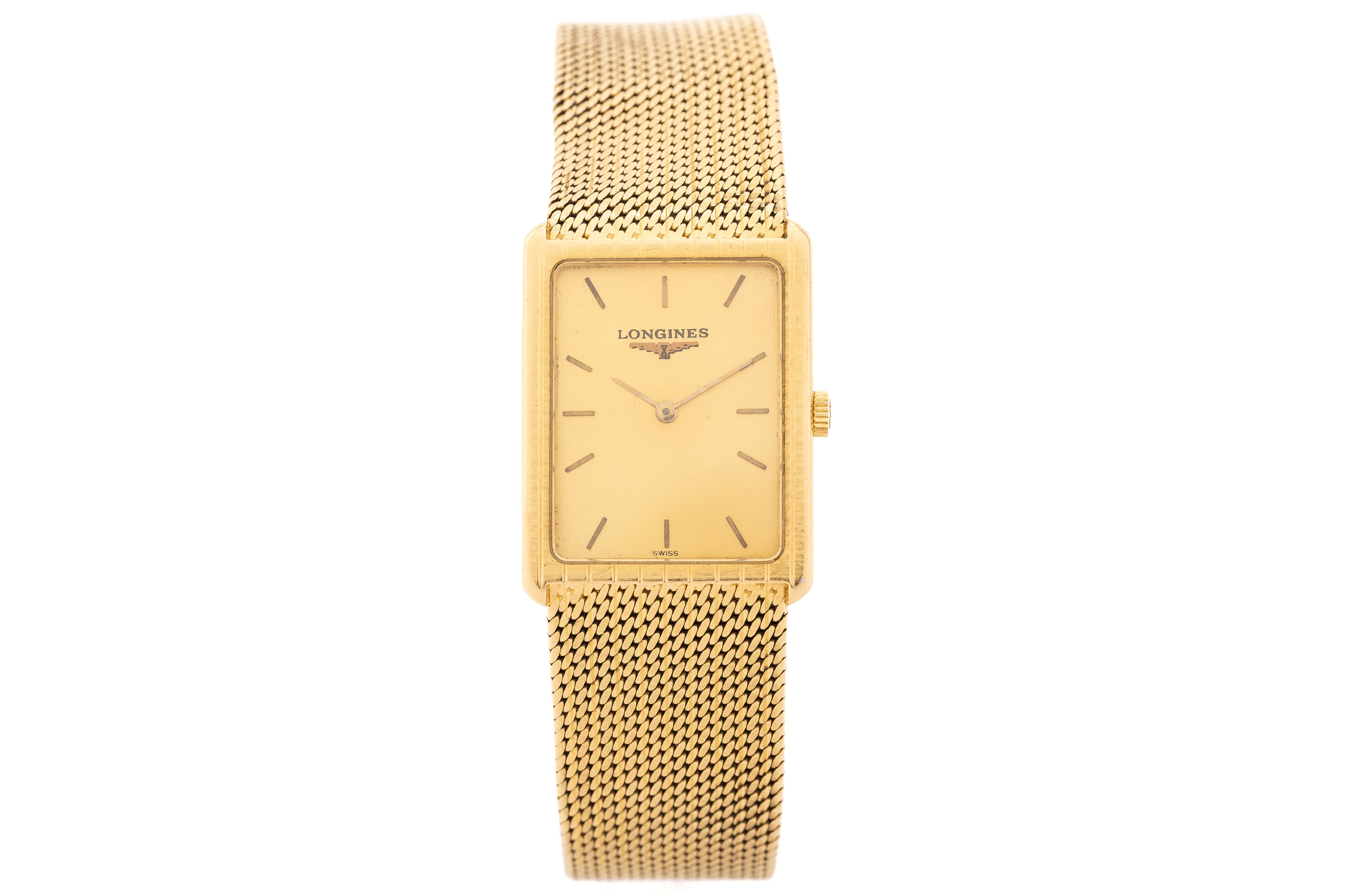 Lot 403 A Longines dress watch featuring a swiss