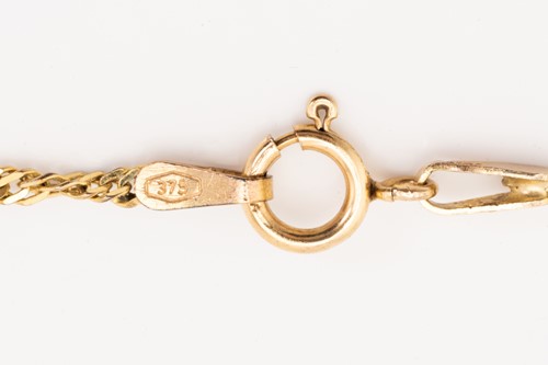 Lot 166 - Two 9ct yellow gold chains; consisting of a...