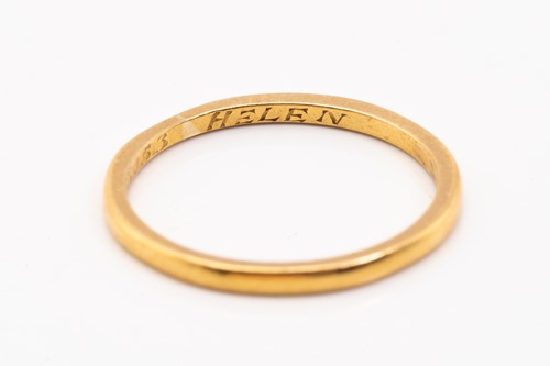Lot 175 - Four gold rings and a platinum ring; including...