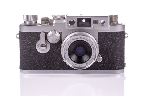 Lot 226 - A 1958 Leica DBP Ernst Leitz GMBH Wetzlar IIIg...