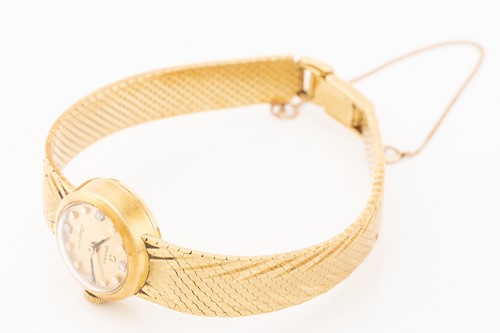 Lot 410 - An Omega ladymatic 18ct yellow gold automatic...
