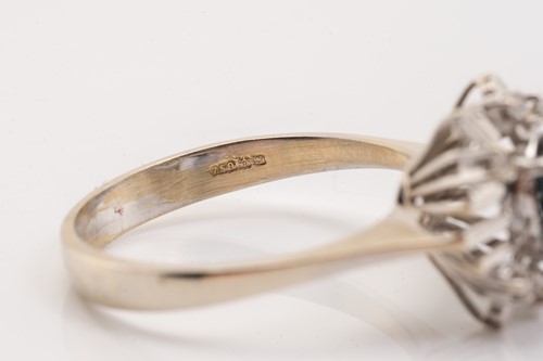 Lot 186 - A diamond solitaire ring and a sapphire dress...