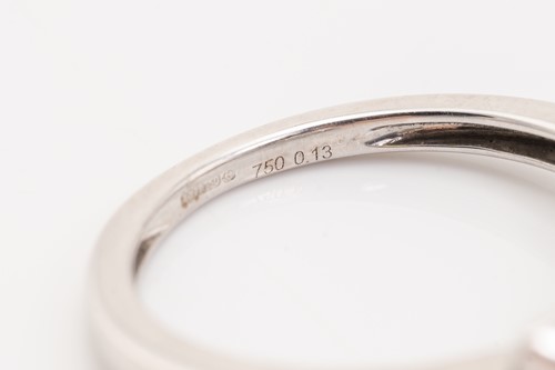 Lot 136 - Two diamond set cluster rings in white metal,...