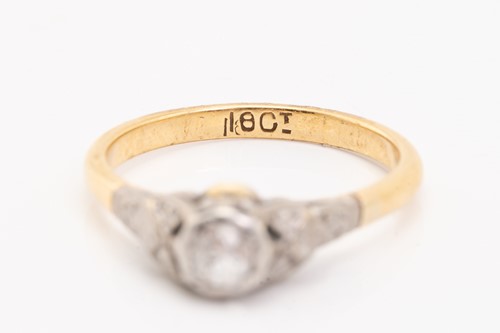 Lot 229 - A single stone diamond ring and a sapphire and...