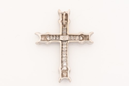 Lot 191 - A diamond-set cross pendant, comprising twenty-...