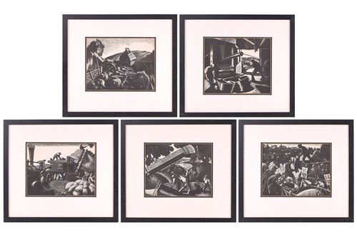 Lot 77 - Claire Leighton (1898-1989), a set of five...