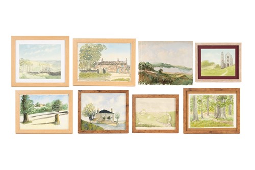 Lot 39 - George Cunningham (1924-1996), Landscape with...