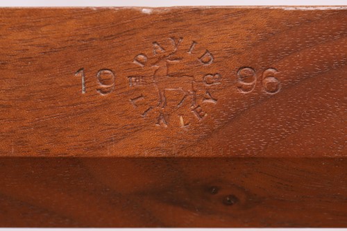 Lot 181 - David Linley; an English walnut folding tray...