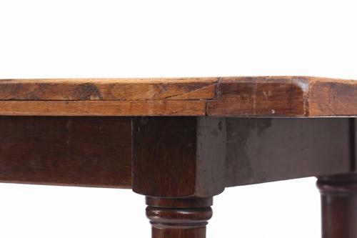 Lot 108 - A French rustic oak farmhouse table, 19th...